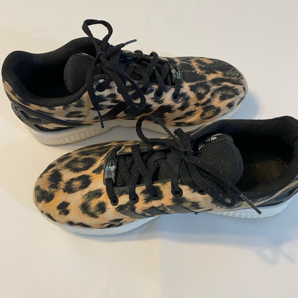 Adidas Torsion ZX Flux Sneaker Leopard Print/Ladies Sz 8